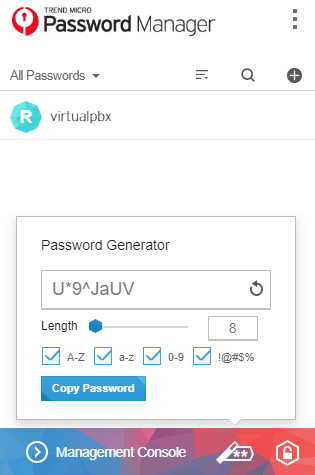 Trend Micro's password generator