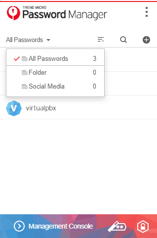 Trend Micro's add-on for the password manager