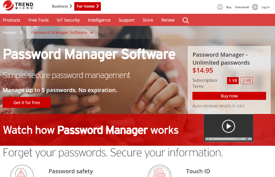 Trend Micro Password Manager.com