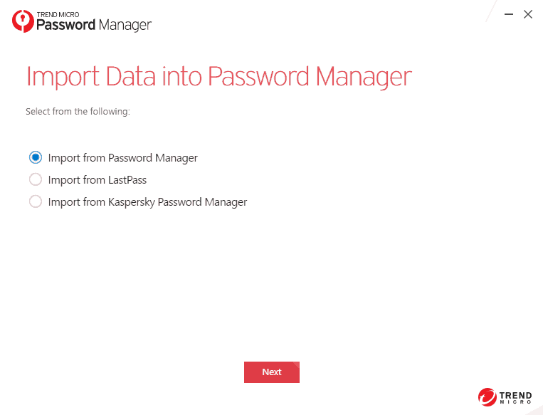 Options for manual data importing