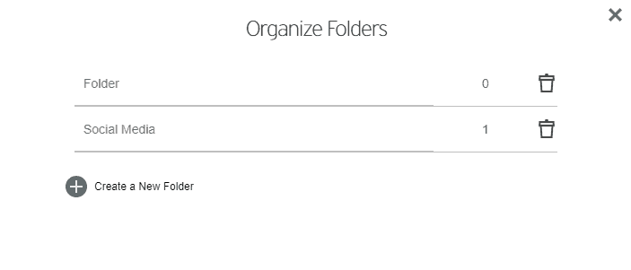 Creating folders in Trend Micro password manager