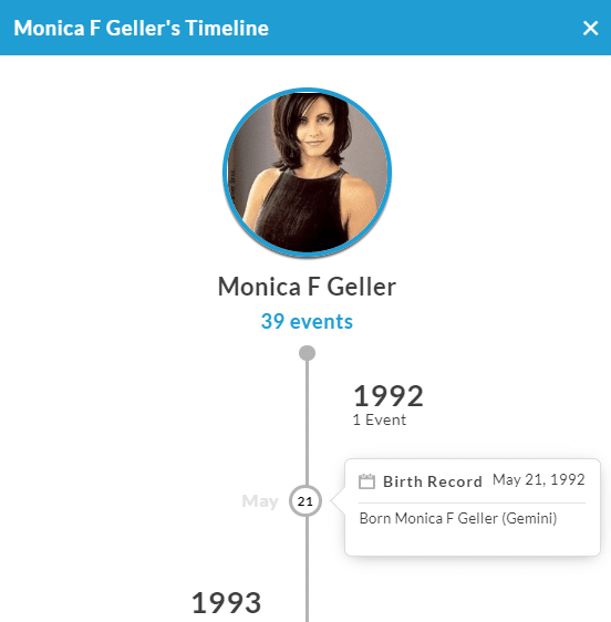 TruthFinder report timeline