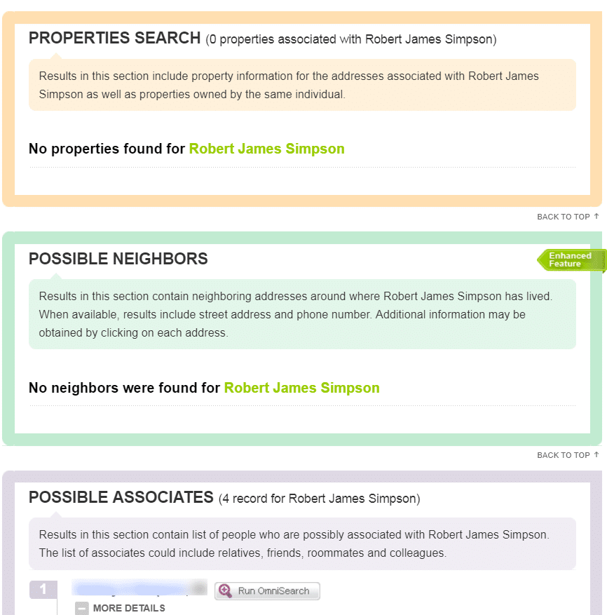US Search report sample