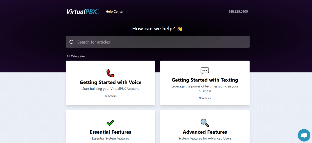 VirtualPBX knowledge base