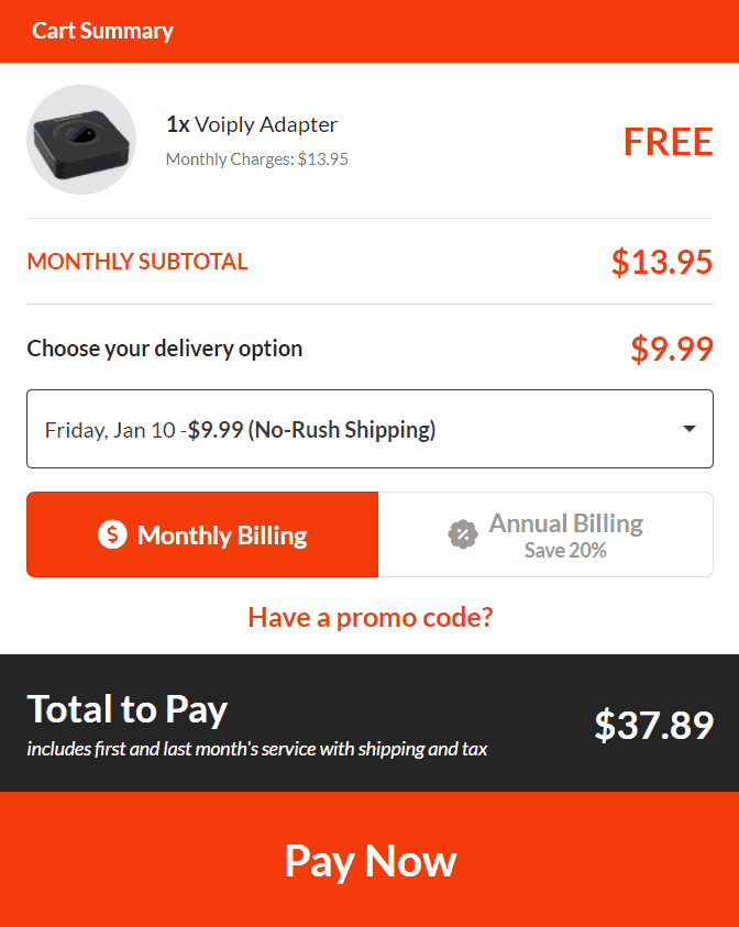 VoiPLy pricing monthly