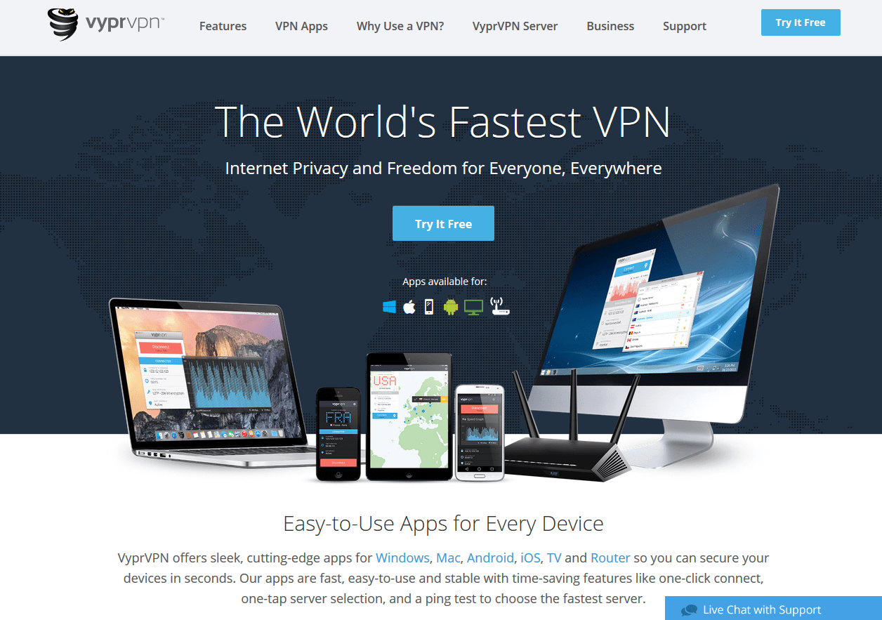 VyprVPN Website