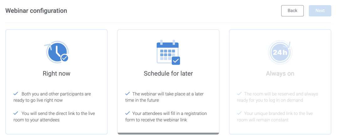 WebinarJam configuration