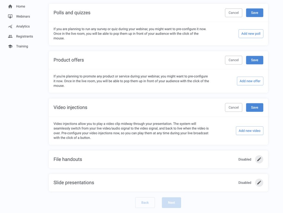 WebinarJam injections