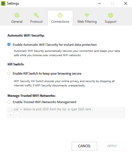 Webroot Wifi Security Settings Connection