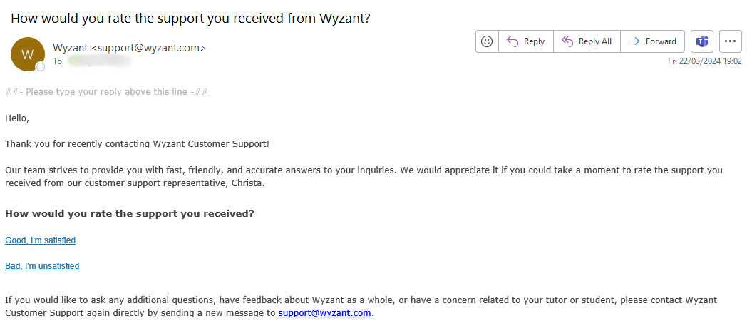 Wyzant customer satisfaction