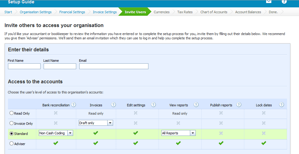 Xero user management