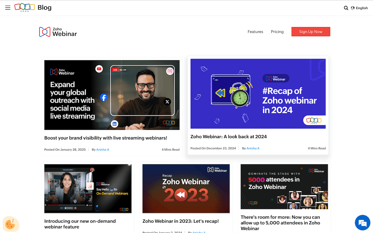 Zoho Webinar blog