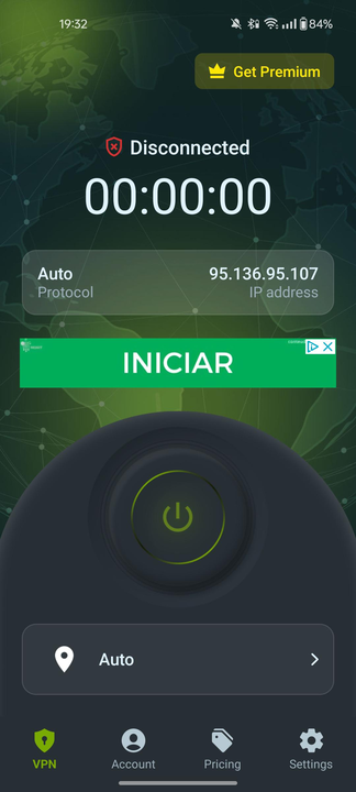 ZoogVPN android interface