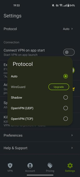 ZoogVPN android protocols